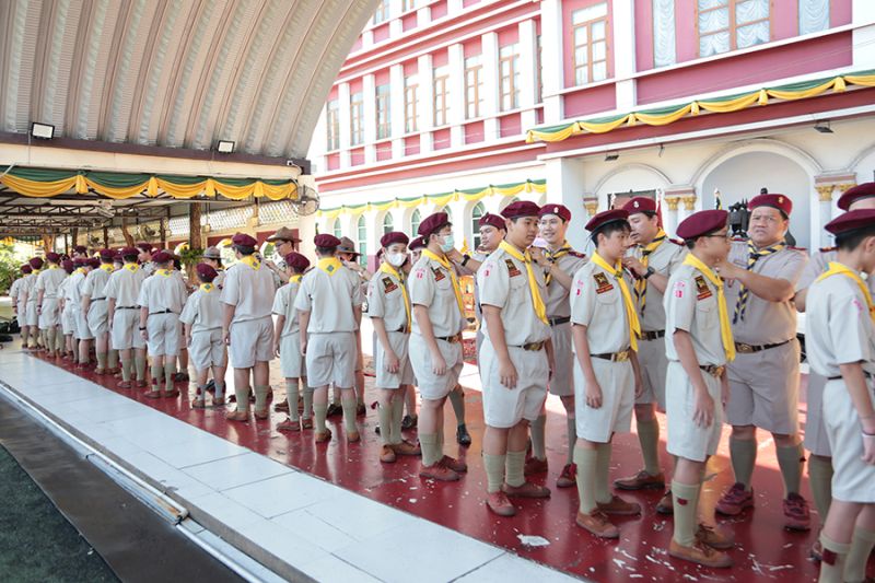 พิธีเข้าประจำกองและประดับบ่าลูกเสือรุ่นใหญ่ ปีการศึกษา 2567