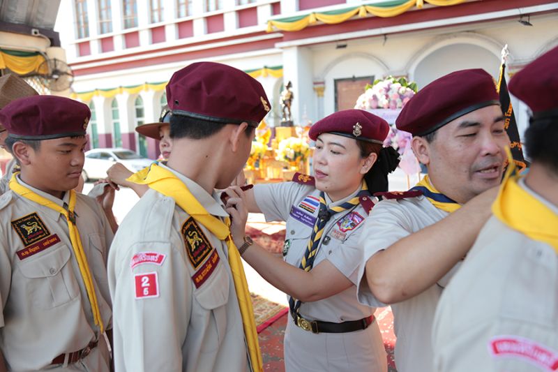 พิธีเข้าประจำกองและประดับบ่าลูกเสือรุ่นใหญ่ ปีการศึกษา 2567