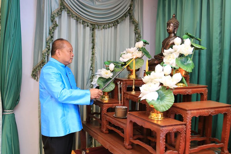 พิธีเปิดการสอบธรรมศึกษาชั้นตรี โท เอก ประจำปีการศึกษา 2567 สำนักเรียนวัดเทพศิรินทราวาส 