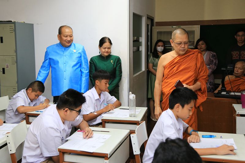 พิธีเปิดการสอบธรรมศึกษาชั้นตรี โท เอก ประจำปีการศึกษา 2567 สำนักเรียนวัดเทพศิรินทราวาส 