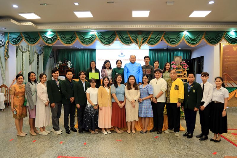 พิธีมอบประกาศนียบัตรสำหรับนักเรียนที่สอบได้ธรรมศึกษา ชั้นตรี โท เอก ประจำปีการศึกษา 2566