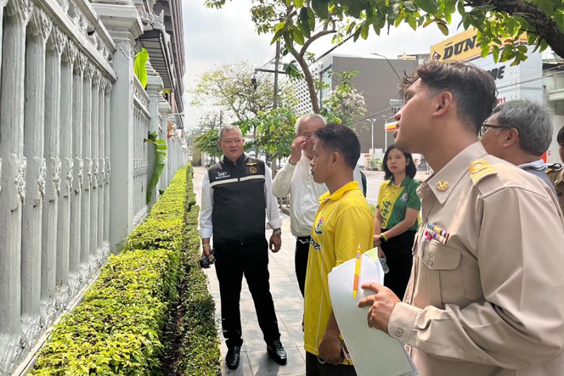 โรงเรียนเทพศิรินทร์ ตรวจสอบโครงสร้างตึกหลังเกิดเหตุแผ่นดินไหวโรงเรียนเทพศิรินทร์ ตรวจสอบโครงสร้างตึกหลังเกิดเหตุแผ่นดินไหว