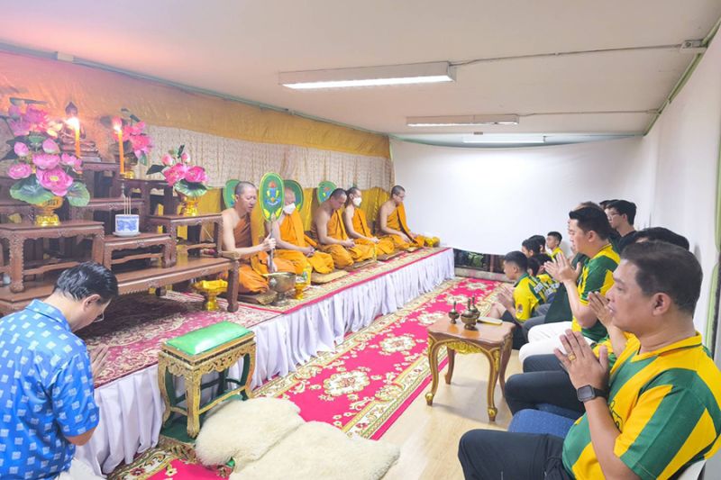 ทำบุญกลุ่มสาระการเรียนรู้สุขศึกษาและพลศึกษา รวมถึงหอพักนักกีฬา