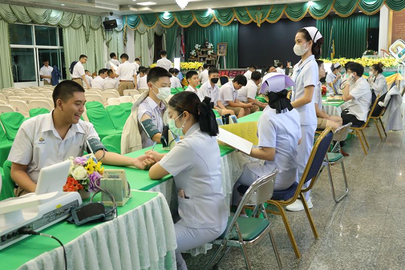 งานอนามัยจัดตรวจสุขภาพประจำปีการศึกษา 2568 ให้แก่นักเรียนระดับชั้นมัธยมศึกษาปีที่ 1-6